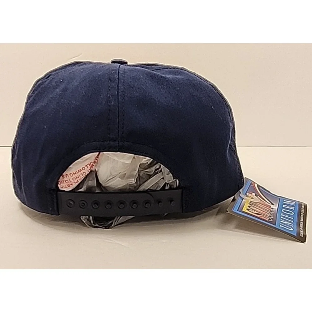 Boy Scouts Of America Uniform Hat Unisex Navy‎ Blue Yellow Red Wolf Patch
